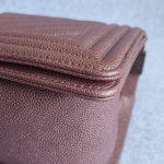 Chanel Boy Medium Rose Gold Grained Calfskin with Ruthenium Hardware #TKOS-1 - Image 12