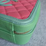 Chanel CC Filigree Vanity Bag 2-tone Grained Calfskin with Gold Hardware #TKUR-4 - Image 20