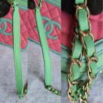 Chanel CC Filigree Vanity Bag 2-tone Grained Calfskin with Gold Hardware #TKUR-4 - Image 25