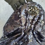 Chanel Clutch Black/Blue Sequine/Beads and Black Hardware #YKCS-10 - Image 2