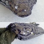 Chanel Clutch Black/Blue Sequine/Beads and Black Hardware #YKCS-10 - Image 8