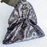 Chanel Clutch Black/Blue Sequine/Beads and Black Hardware #YKCS-10 - Image 4