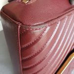 Chanel Crossbody Bag Maroon Calf Leather with Gold Hardware #TLOU-2 - Image 20