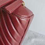 Chanel Crossbody Bag Maroon Calf Leather with Gold Hardware #TLOU-2 - Image 23