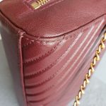Chanel Crossbody Bag Maroon Calf Leather with Gold Hardware #TLOU-2 - Image 21