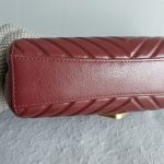 Chanel Crossbody Bag Maroon Calf Leather with Gold Hardware #TLOU-2 - Image 16