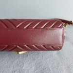 Chanel Crossbody Bag Maroon Calf Leather with Gold Hardware #TLOU-2 - Image 17