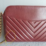 Chanel Crossbody Bag Maroon Calf Leather with Gold Hardware #TLOU-2 - Image 2