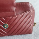 Chanel Crossbody Bag Maroon Calf Leather with Gold Hardware #TLOU-2 - Image 5