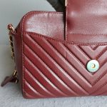 Chanel Crossbody Bag Maroon Calf Leather with Gold Hardware #TLOU-2 - Image 4