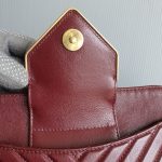 Chanel Crossbody Bag Maroon Calf Leather with Gold Hardware #TLOU-2 - Image 25