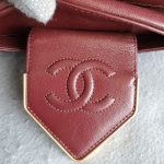 Chanel Crossbody Bag Maroon Calf Leather with Gold Hardware #TLOU-2 - Image 24