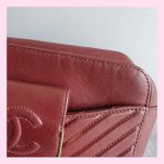 Chanel Crossbody Bag Maroon Calf Leather with Gold Hardware #TLOU-2 - Image 7