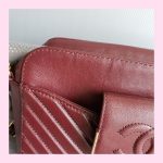 Chanel Crossbody Bag Maroon Calf Leather with Gold Hardware #TLOU-2 - Image 6