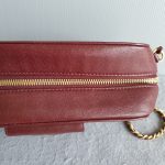 Chanel Crossbody Bag Maroon Calf Leather with Gold Hardware #TLOU-2 - Image 15