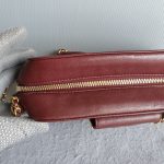 Chanel Crossbody Bag Maroon Calf Leather with Gold Hardware #TLOU-2 - Image 14