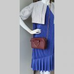 Chanel Crossbody Bag Maroon Calf Leather with Gold Hardware #TLOU-2 - Image 42