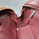 Chanel Crossbody Bag Maroon Calf Leather with Gold Hardware #TLOU-2 - Image 31