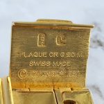 Chanel Premiere Vintage Watch Sz-M 18k Gold Plated with Leather #TKCL-4 - Image 13