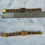 Chanel Premiere Vintage Watch Sz-M 18k Gold Plated with Leather #TKCL-4 - Image 10