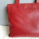 Chanel Shoulder Bag Red Grained Calfskin With Gold Hardware #CKCK-21 - Image 5