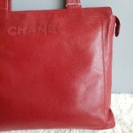 Chanel Shoulder Bag Red Grained Calfskin With Gold Hardware #CKCK-21 - Image 6