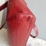 Chanel Shoulder Bag Red Grained Calfskin With Gold Hardware #CKCK-21 - Image 13