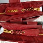 Chanel Shoulder Bag Red Grained Calfskin With Gold Hardware #CKCK-21 - Image 27