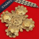 Chanel Vintage Brooch Gold Plated #CKCK-34