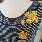 Chanel Vintage Brooch Gold Plated #CKCK-34 - Image 9