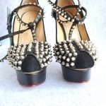 Charlotte Olympia Pumps Size37.5 Black Suede Leather with Stud Details Shoes #GLYYY-1 - Image 2