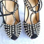 Charlotte Olympia Pumps Size37.5 Black Suede Leather with Stud Details Shoes #GLYYY-1 - Image 3