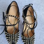 Charlotte Olympia Pumps Size37.5 Black Suede Leather with Stud Details Shoes #GLYYY-1 - Image 8