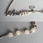 Christian Dior Necklace Silver with Faux Pearl Details #TLUU-2 - Image 3