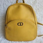 Christian Dior Vintage Backpack Yellow Leather with Silver Hardware #TEOY-8 - Image 3