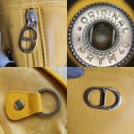 Christian Dior Vintage Backpack Yellow Leather with Silver Hardware #TEOY-8 - Image 34