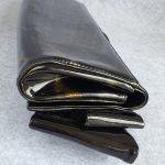 Christian Louboutin Clutch Metallic Black/Gold Patent Leather with Gold Hardware Bag #TKSC-10 - Image 9