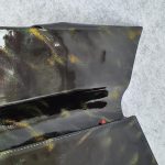 Christian Louboutin Clutch Metallic Black/Gold Patent Leather with Gold Hardware Bag #TKSC-10 - Image 14