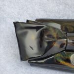 Christian Louboutin Clutch Metallic Black/Gold Patent Leather with Gold Hardware Bag #TKSC-10 - Image 3