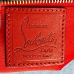 Christian Louboutin Clutch Metallic Black/Gold Patent Leather with Gold Hardware Bag #TKSC-10 - Image 17