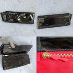 Christian Louboutin Clutch Metallic Black/Gold Patent Leather with Gold Hardware Bag #TKSC-10 - Image 2
