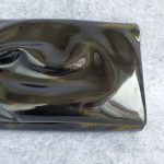 Christian Louboutin Clutch Metallic Black/Gold Patent Leather with Gold Hardware Bag #TKSC-10 - Image 6