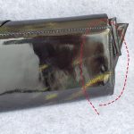 Christian Louboutin Clutch Metallic Black/Gold Patent Leather with Gold Hardware Bag #TKSC-10 - Image 7