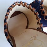 Christian Louboutin Peeptoe Pump Sz40 Blue/brown Suede Leather #STTL-6 - Image 9