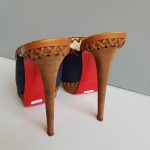 Christian Louboutin Peeptoe Pump Sz40 Blue/brown Suede Leather #STTL-6 - Image 8