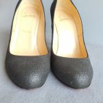 Christian Louboutin Pump Sz38.5 Black Leather Shoes #TLCO-2 - Image 3