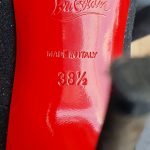 Christian Louboutin Pump Sz38.5 Black Leather Shoes #TLCO-2 - Image 16