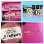 Chanel CC Filigree Vanity Bag 2-tone Grained Calfskin with Gold Hardware #TKUR-4 - Image 27