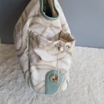 Escada Hobo White/Blue Canvas With Leather And Silver Hardware #UTEL-10 - Image 8