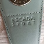 Escada Hobo White/Blue Canvas With Leather And Silver Hardware #UTEL-10 - Image 16